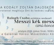 MsKS Galanta - spomienkový koncert Csabu Balogha pod názvom "Messzi kék messziség" 1